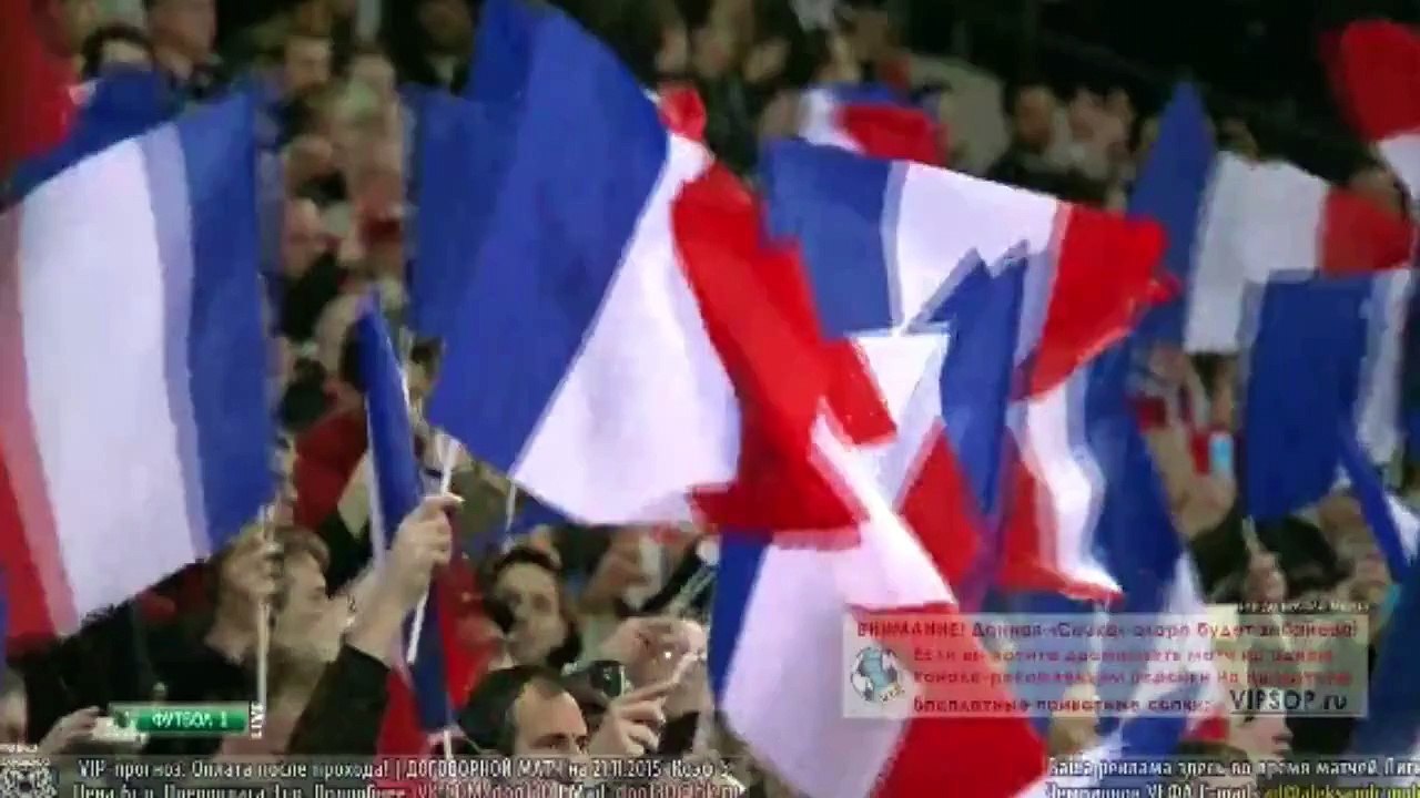 England vs France - Tribute for Paris terror attacks 2015