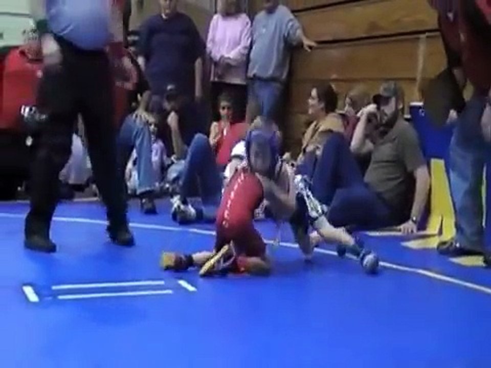 Kid Goes Beast Mode During Wrestling Match