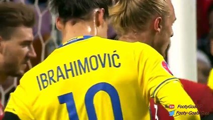 Zlatan Ibrahimovic Goal - Denmark vs Sweden 0-1 Euro Qualification 2015