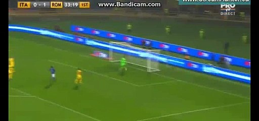 Stephan El Shaarawy Amaizing Shoot Chance - Italy vs Romania - 17-11-2015