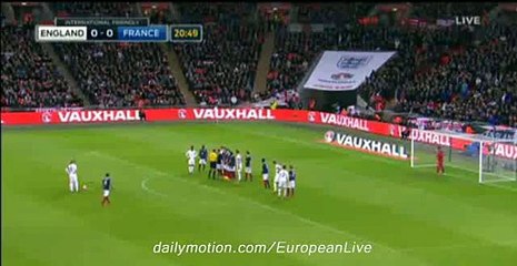 Wayne Rooney Amazing Free Kick Shot - England vs France 17.11.2015