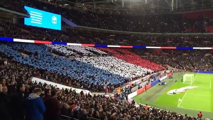 Wembley sings French Anthem “La Marseillaise” - England vs France 17 November 2015