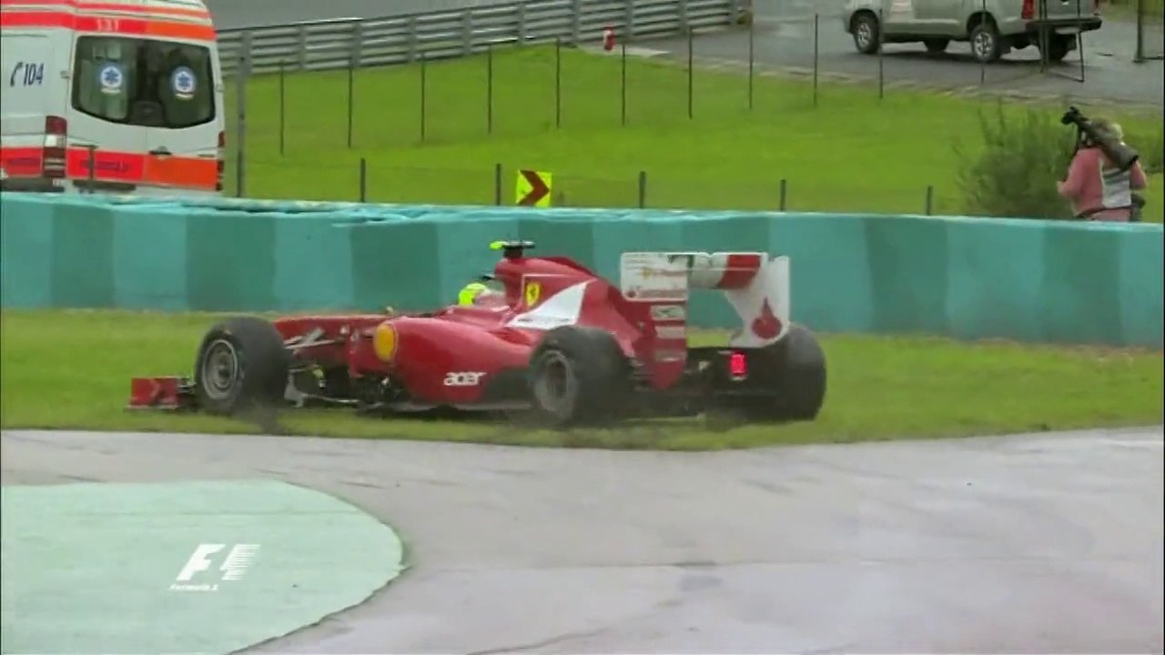 Massa Spun Out in Hungary 2011