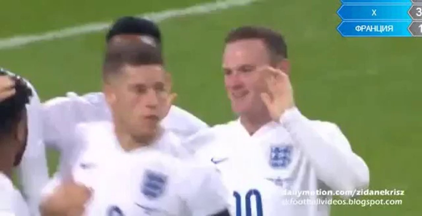 Wayne Rooney Amazing Goal - England vs France 2-0 17.11.2015
