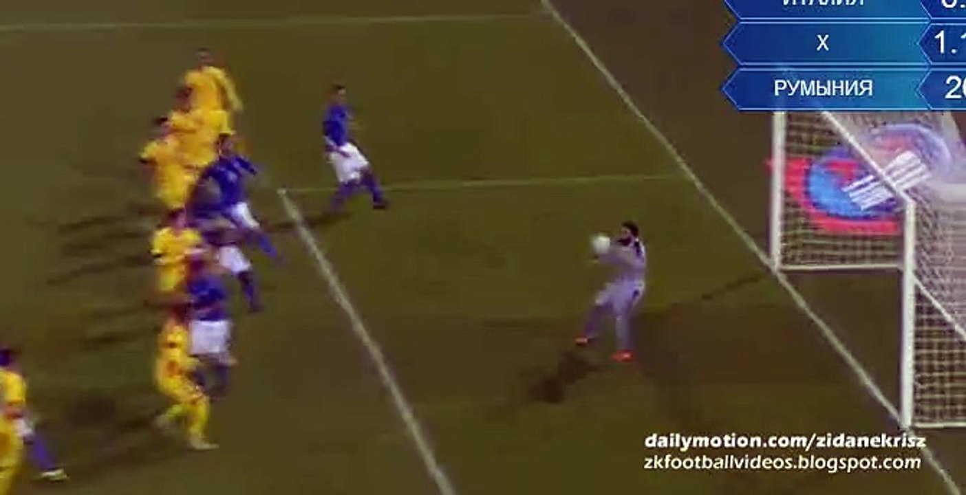 2-2 Florin Andone Goal - Italy v. Romania 17.11.2015 HD