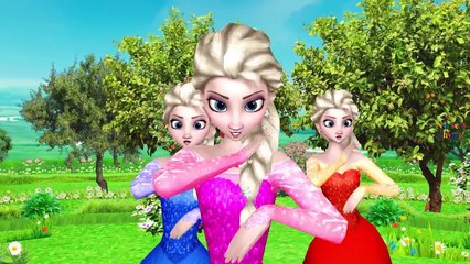 Frozen Elsa Singing Ringa Ringa Roses and If You Are Happy And You Know It Children Nurser