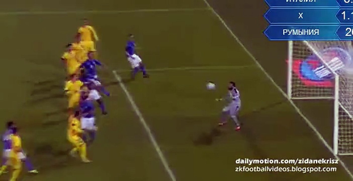 2-2 Florin Andone Goal - Italy v. Romania 17.11.2015 HD