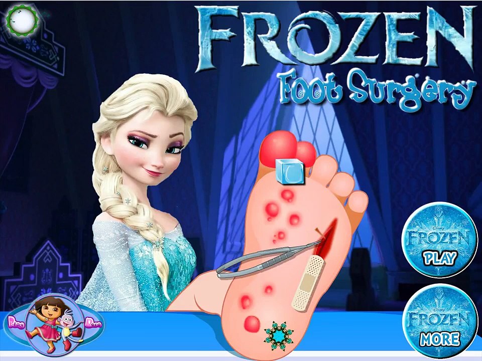 Disney Princess Frozen Game Elsa Foot Surgery Movie Games For Kids NEW Video For Girls