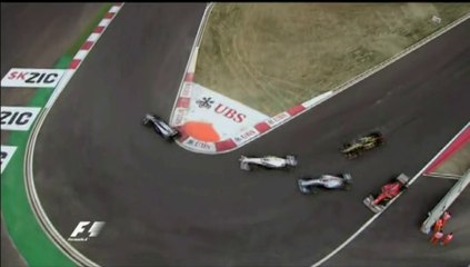 Petrov and Schumacher Crash in Korea 2011