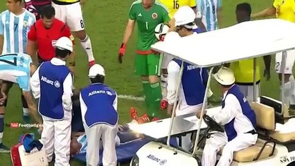 Gabriel Mercado lesión -- Colombia vs Argentina Eliminatorias 2015