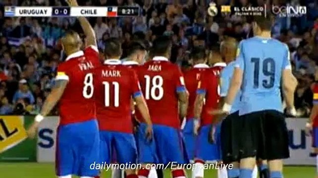 Nicolas Lodeiro Big Chance - Uruguay v. Chile - 17/11/2015