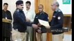 Punjab Police officers slipped while receiving award from IG punjab