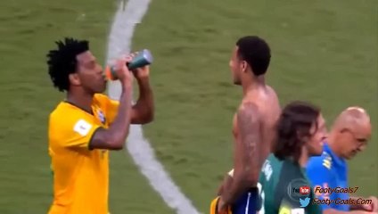 Referee refuses Neymar's shirt after Brazil vs Peru Playoffs 2015