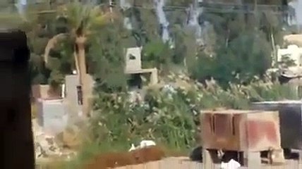 Iraqi soldier films the moment his APC is hit by an RPG near Ramadi