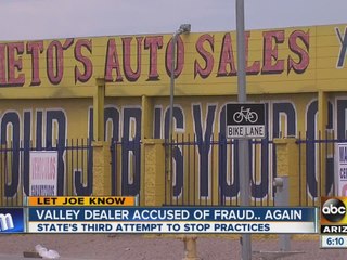 Valley dealer accused of fraud again