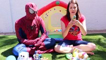 SURPRISE TOYS Ball Pit CHALLENGE Surprise Eggs & Blind Bags Spiderman DisneyCarToys