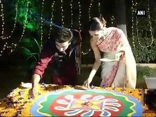 Ranbir, Deepika celebrate Diwali in Delhi