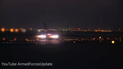 FULL AFTERBURNER !!! US Air Force B1 Lancer Bomber Aircraft takeoff.