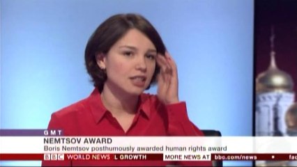 BBC。 シャナ・ネムツォフさん - プーチン独裁政権の支持率が高いのは、メディアをコントロールしているために国民が真実を知らされていから。