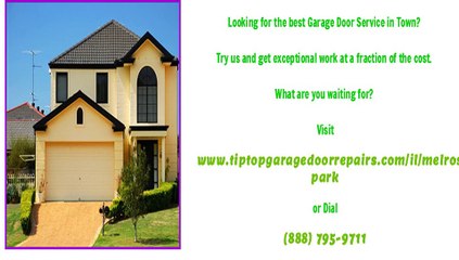 Automatic Garage Door Repair Service in Melrose Park, IL