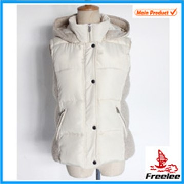 2015 White Womens Puffer Vest, Womens Waistcoat Best Seller