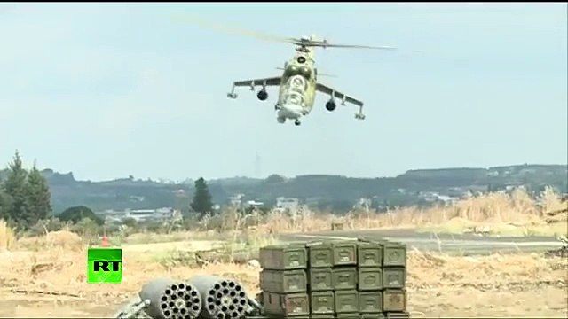 Russian combat helicopters in Syrian skies for anti-ISIS campaign