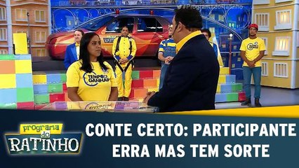 Conte Certo: Participante erra mas tem sorte