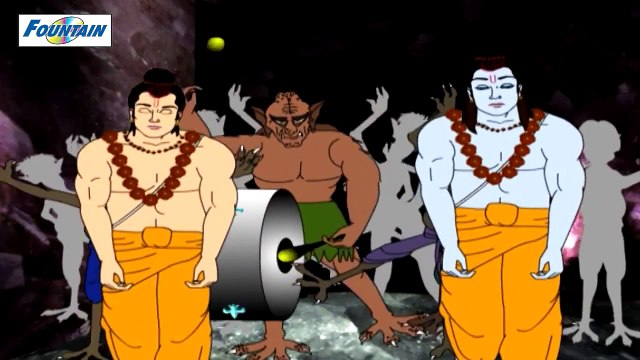 Mahabali Hanuman - Ahi & Mahi Rakshasas Destroyed - Telugu - YouTube (720p)