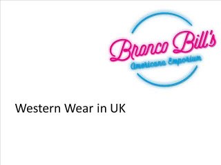 Western Wear in UK