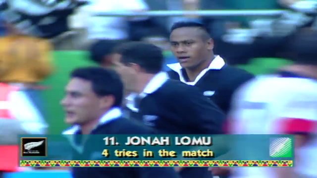 Rugby : Les 15 essais de Jonah Lomu en coupe du monde