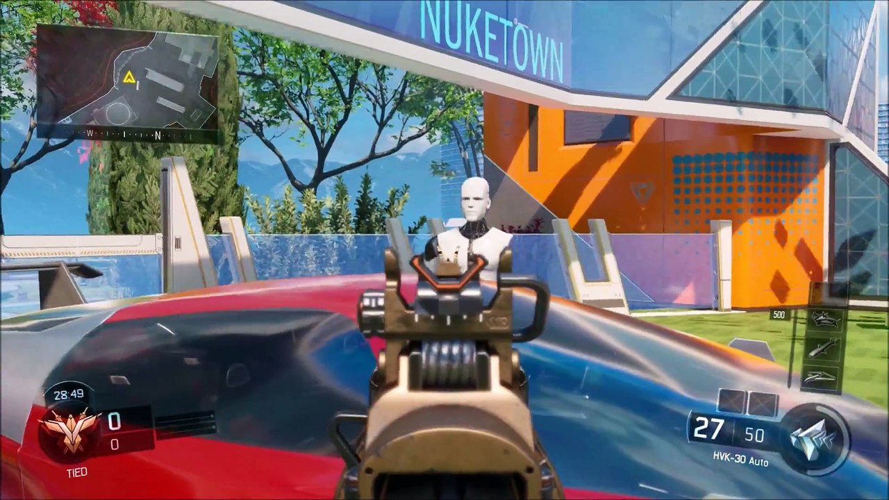 Black Ops 3 - des mannequin figés qui bougent quand on leur tourne le dos. Mode flippant