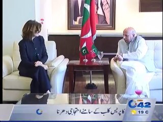 Canadian High Commissioner hold talks with  PTI member Abdul Aleem Khan