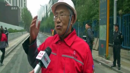 118 metrelik gökdelenin yıkılma anı kamerada