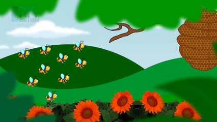 Buzz! Goes The Bee | Nursery Rhyme For Kids With Lyrics | Kids Song | Kidz Classroom