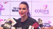 Neha Dhupia unveils The Bigg Boss Whopper burger at the Anhderi outlet of Burger King