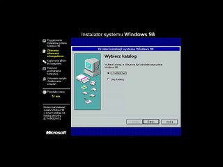 Windows 98 Second Edition (Polish) Installation