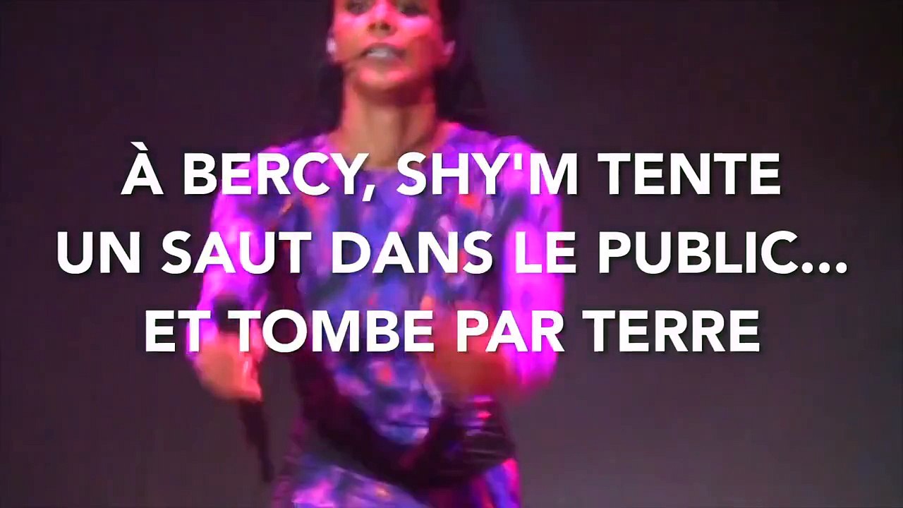 Buzz : À Bercy, Shy'm tente un saut dans le public... et termine par terre