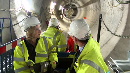 Energy Secretary visits National Grid tunnels