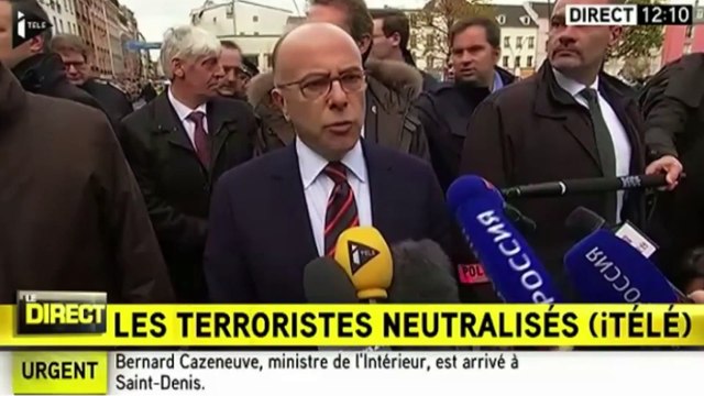 Assaut à Saint-Denis: Le Raid et la BRI ont essuyé le feu durant de nombreuses heures déclare Bernard Cazeneuve