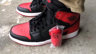 (HD) Authentic air jordan 1 retro high og bred banned Basketball Sneakers Cheap Sale