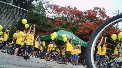 Estilo de vida, com os  amigos, ciclismo em grupo, passeio ciclístico da Primavera em Taubaté, SP, Brasil