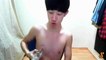 Crazy Asian Guy shoots his nipples with Fireworks!!