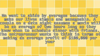 Living and Dying on Averages