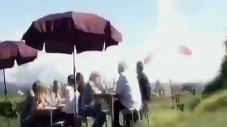 A lightning strike to a person