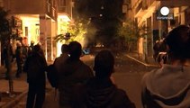 Atina'da göstericiler polisle çatıştı