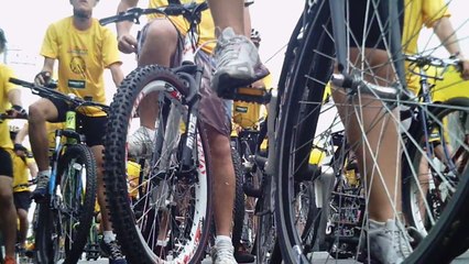 Estilo de vida, com os  amigos, ciclismo em grupo, passeio ciclístico da Primavera em Taubaté, SP, Brasil