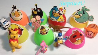 Surprise eggs Angry birds new Peppa pig Donald duck Surprise day