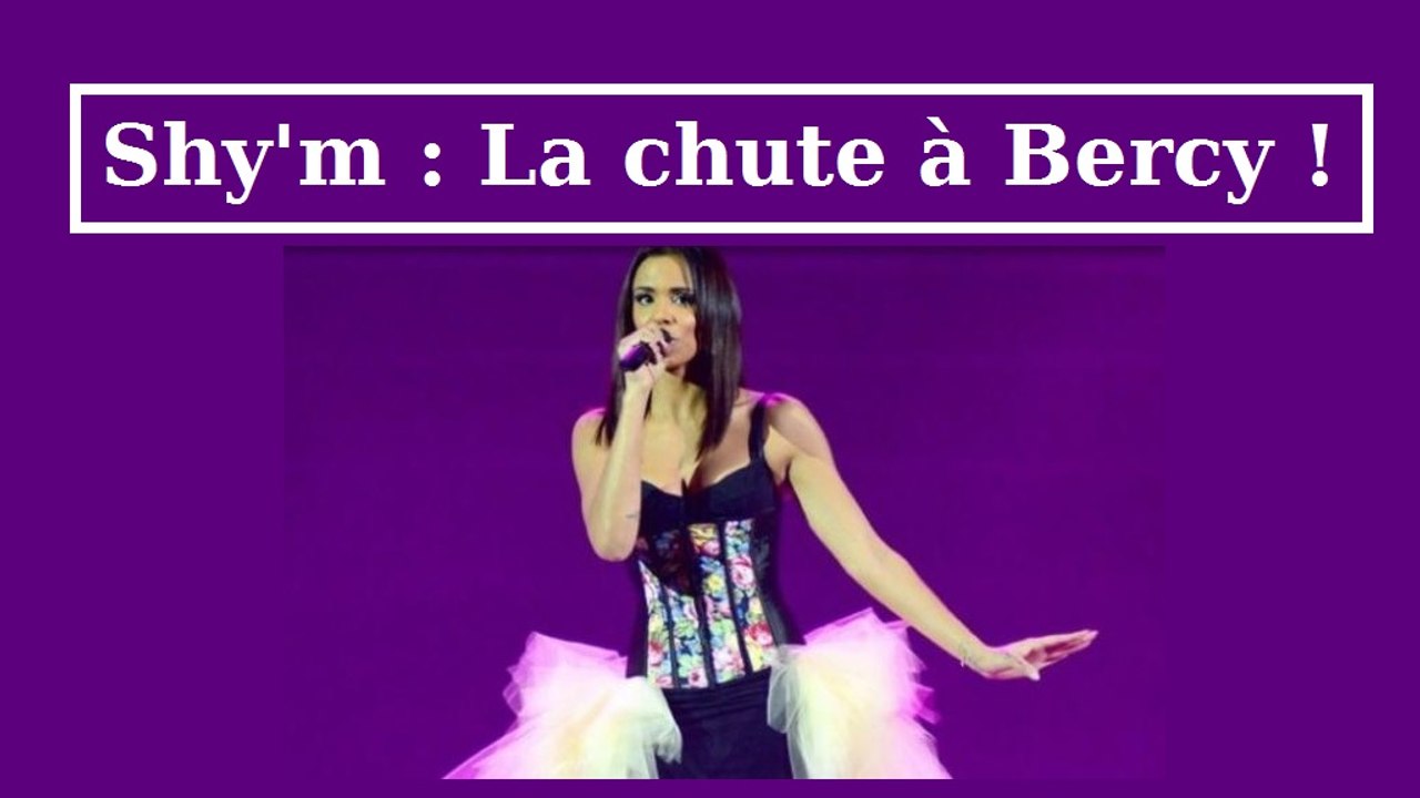 Shy'm assure son concert à Bercy (quasi vide) et fait une chute