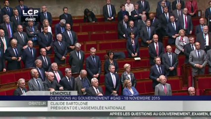 Ovation à l'Assemblée nationale en hommage aux forces de l'ordre