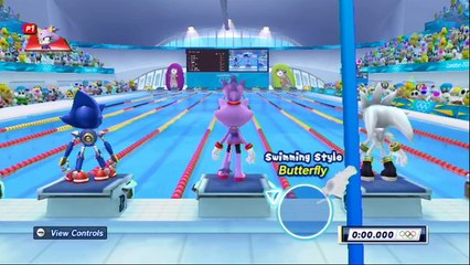 Mario & Sonic at the London 2012 Olympic Games: 100M Freestyle [1080 HD]